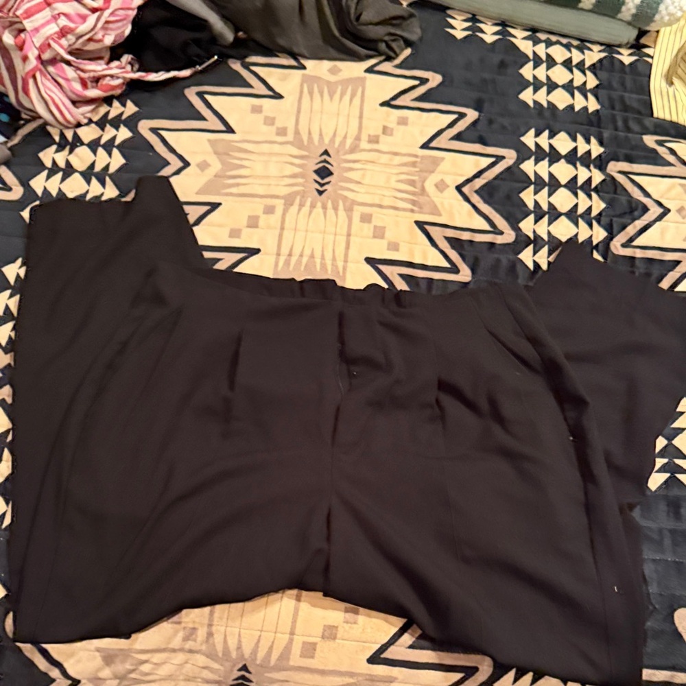 Black Wide-Leg Pants